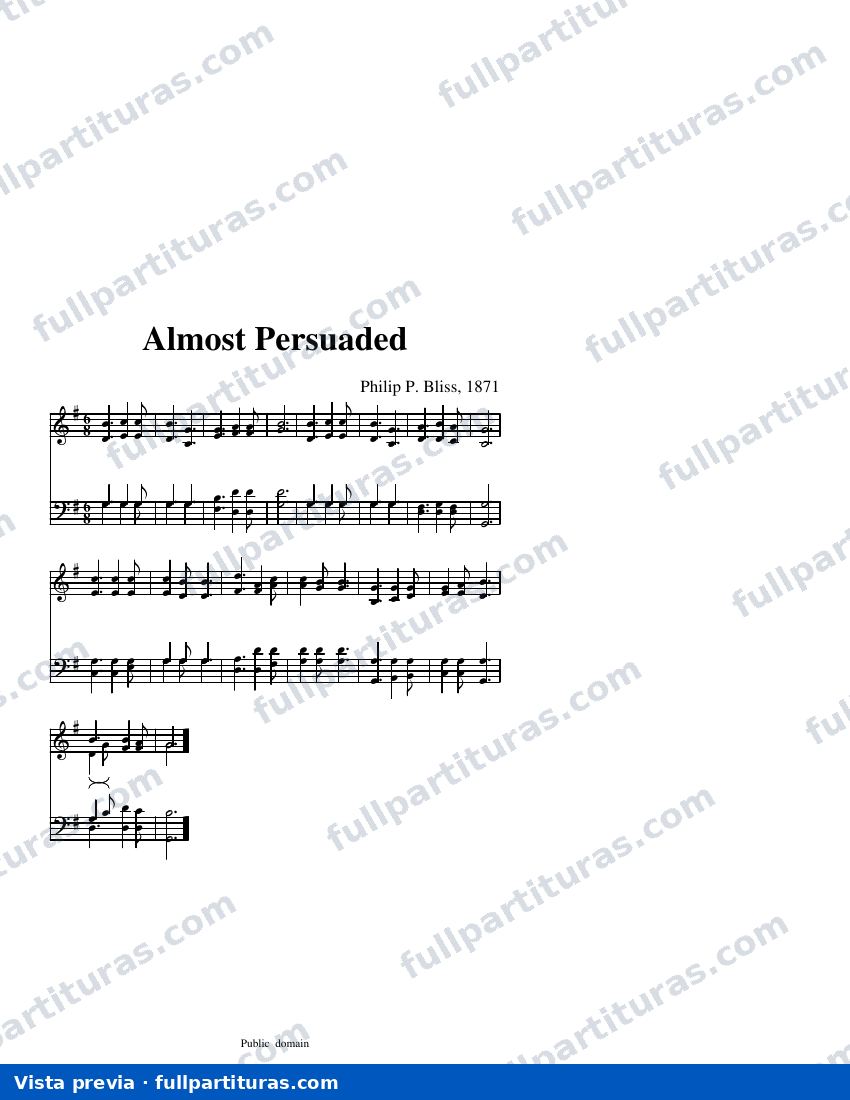 Almost Persuaded — visualização