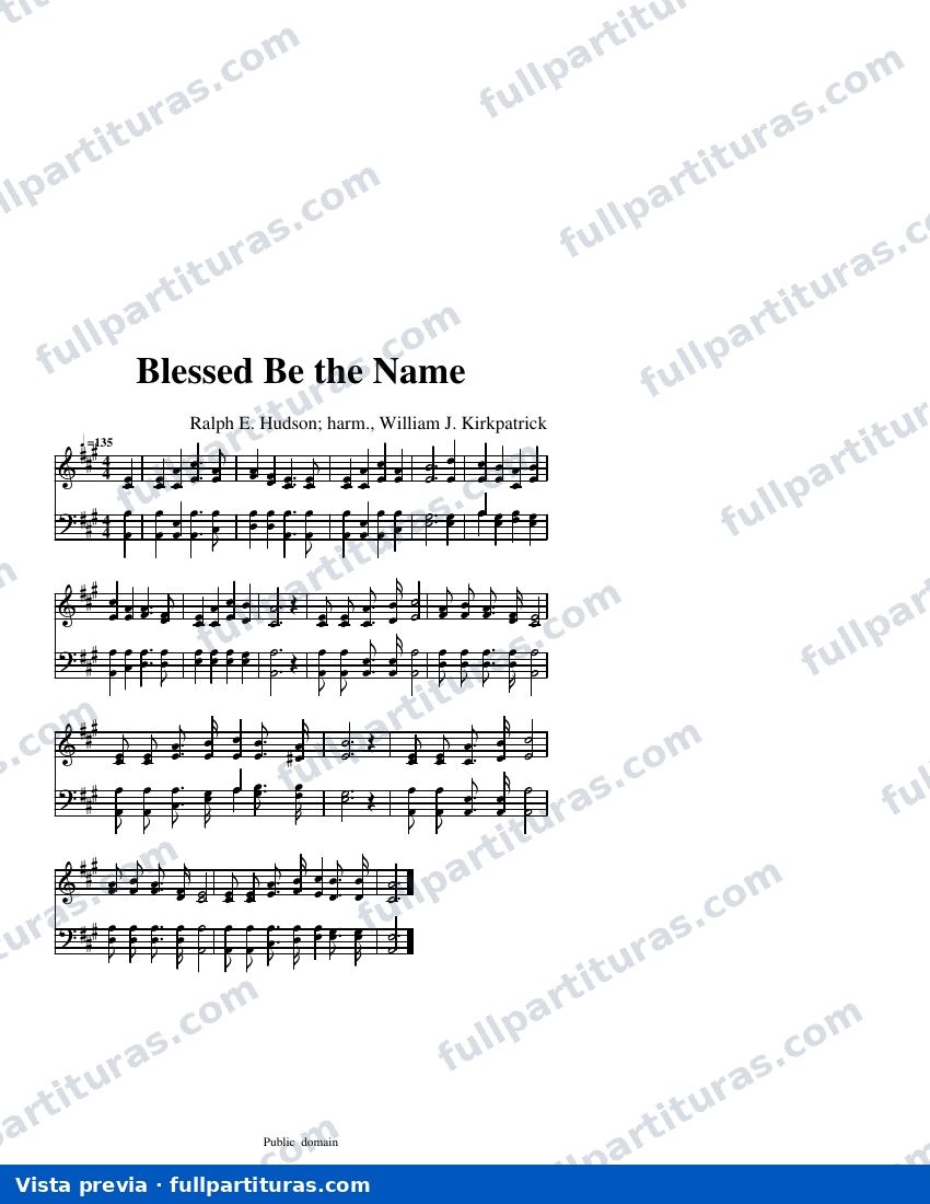 Blessed Be the Name — aperçu