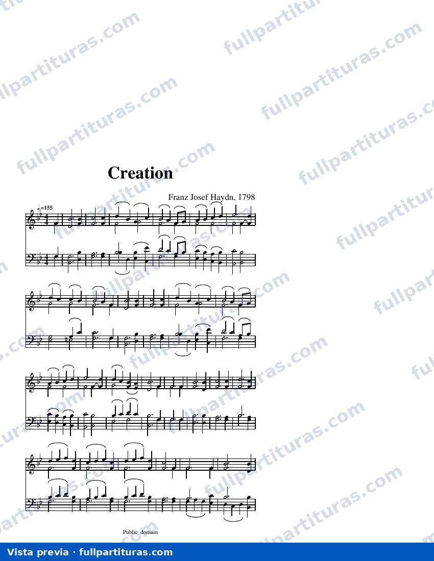 Creation — visualização