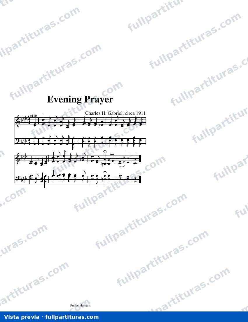 Evening Prayer (Gabriel) — anteprima