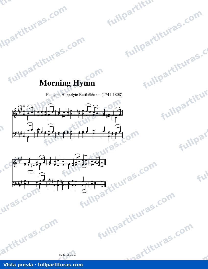 Morning Hymn — anteprima