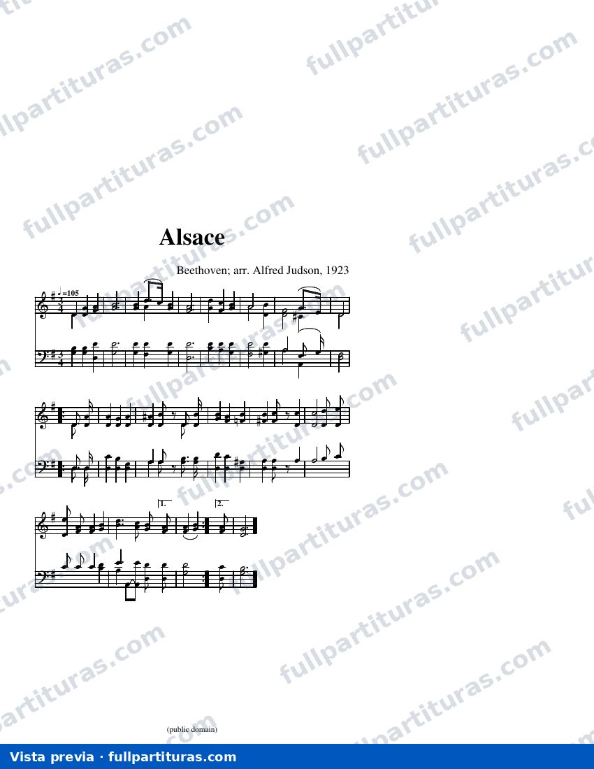 Alsace (arreglo C) — anteprima