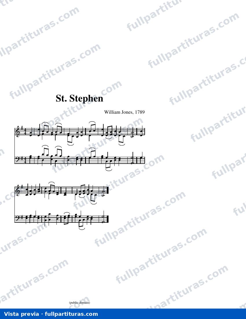 St. Stephen (Jones) (arreglo C) — Vorschau