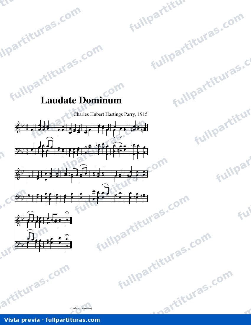 Laudate Dominum — Vorschau
