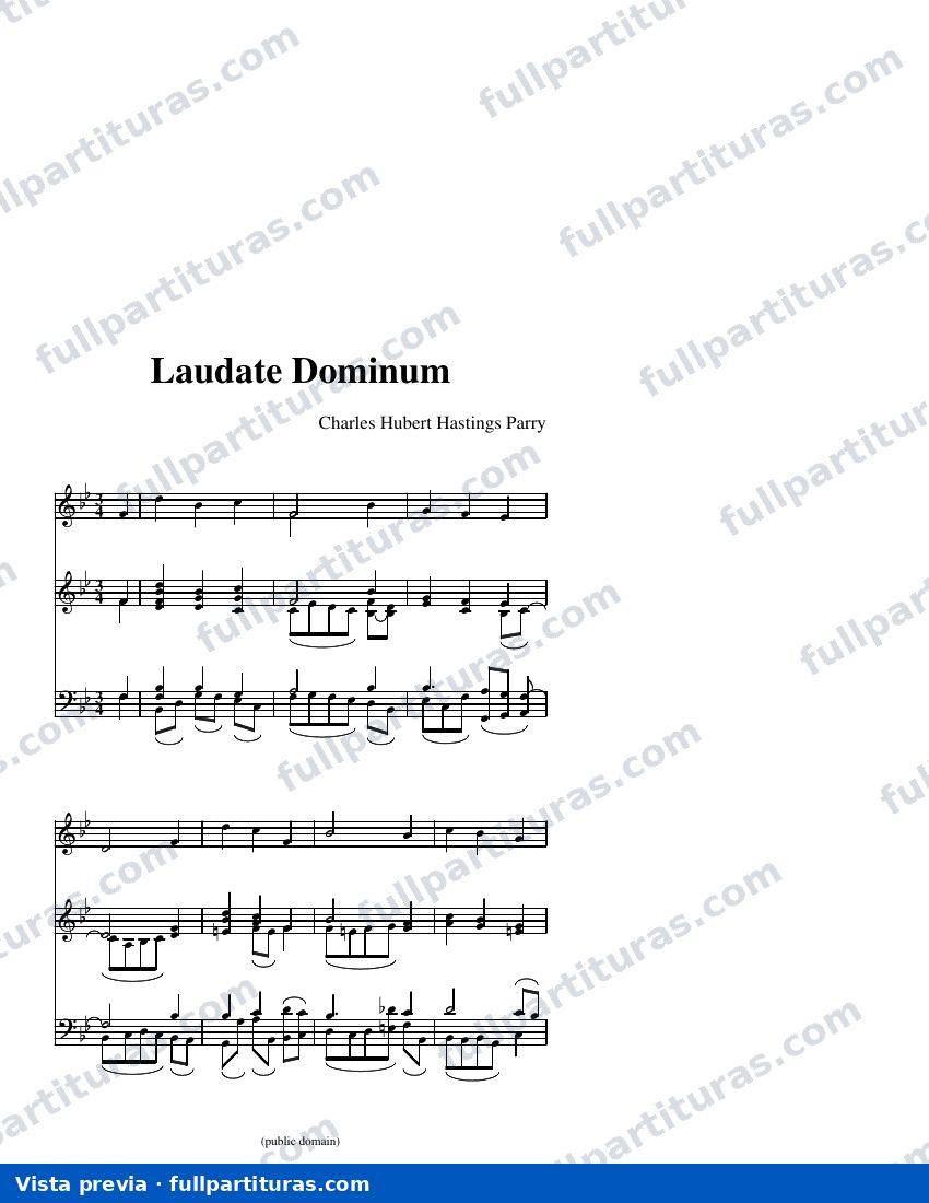 Laudate Dominum (arreglo C) — Vorschau