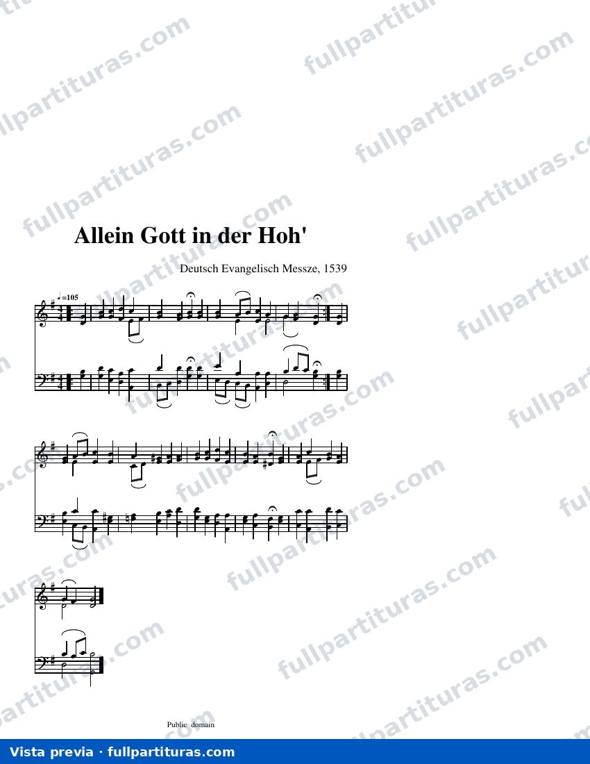 Allein Gott in Der Hoh' — Vorschau
