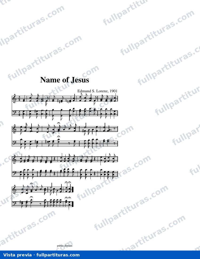 Name of Jesus (Lorenz) — Vorschau