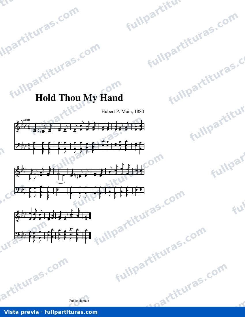 Hold Thou My Hand — Vorschau