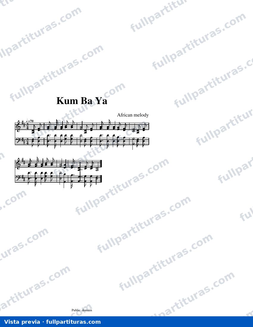 Kum Ba Yah — Vorschau