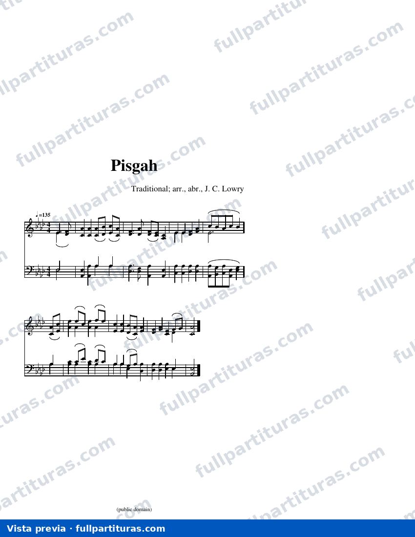 Pisgah (arreglo C) — Vorschau