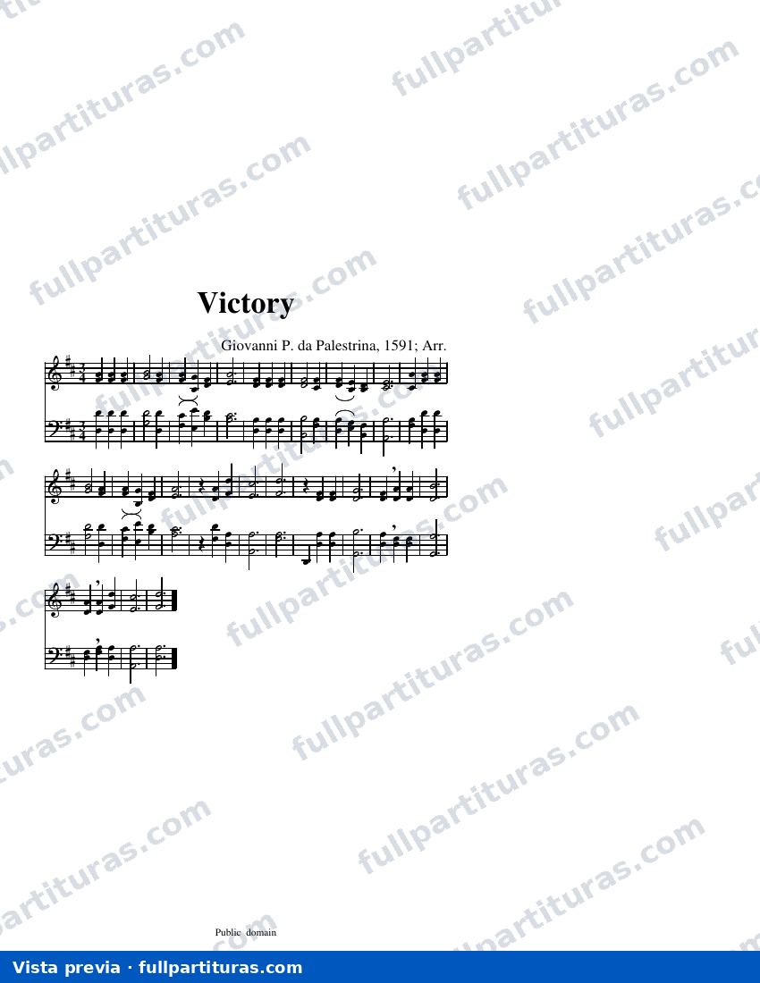 Victory (Palestrina) — Vorschau
