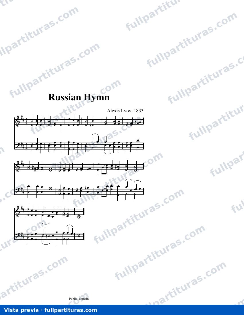 Russian Hymn — Vorschau