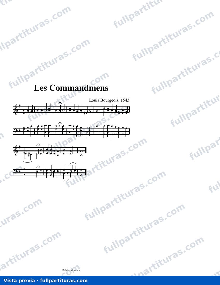Commandments — visualização
