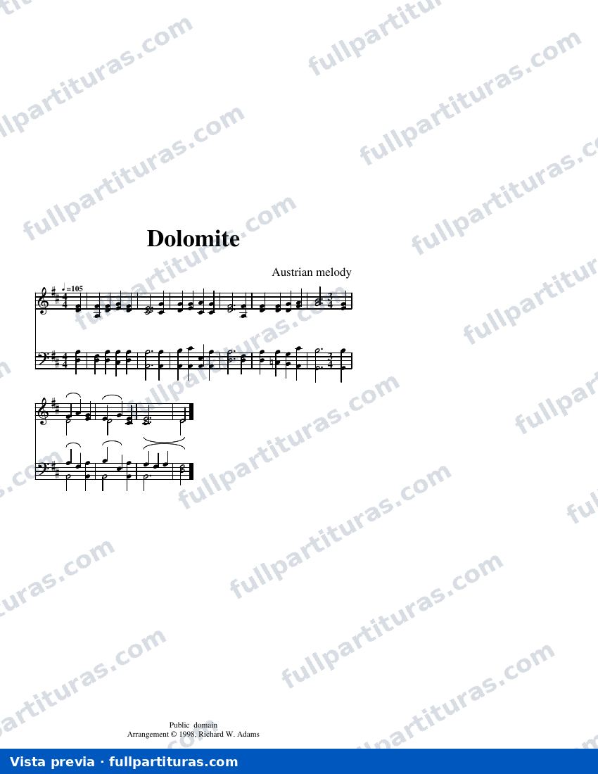 Dolomite Chant — aperçu