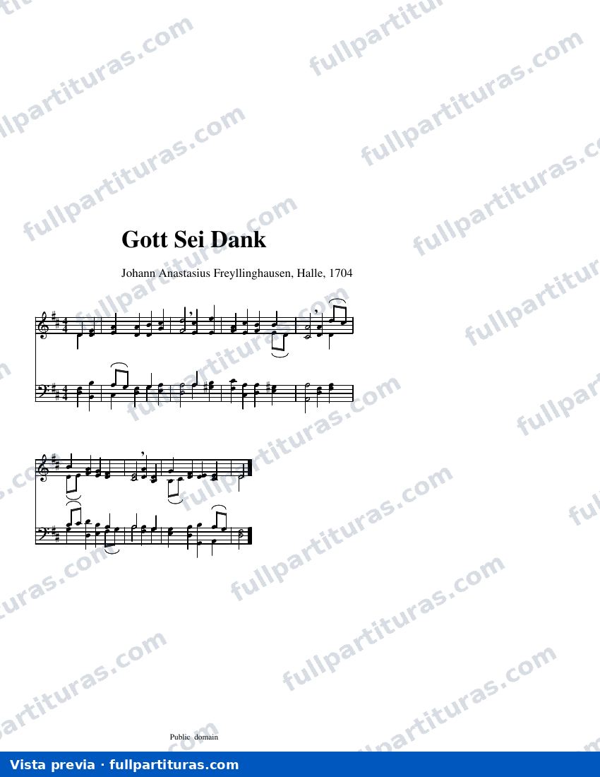 Gott Sei Dank — aperçu