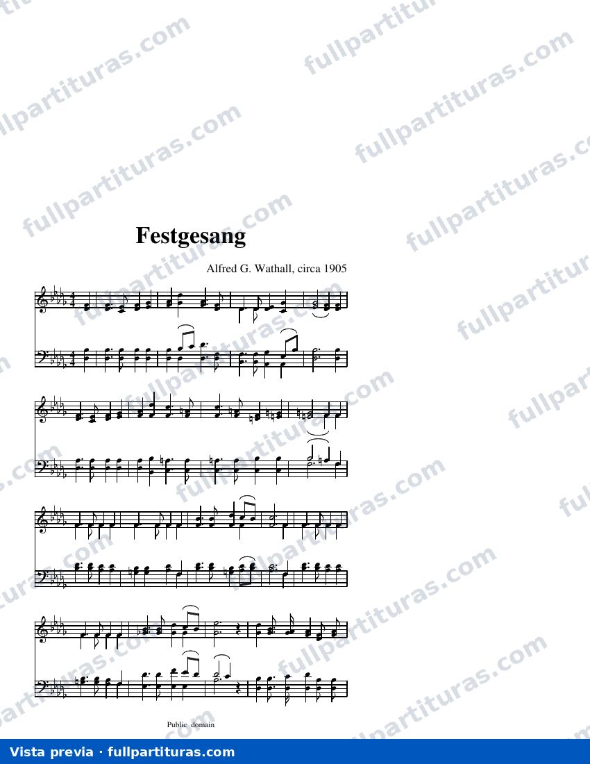 Festgesang — Vorschau