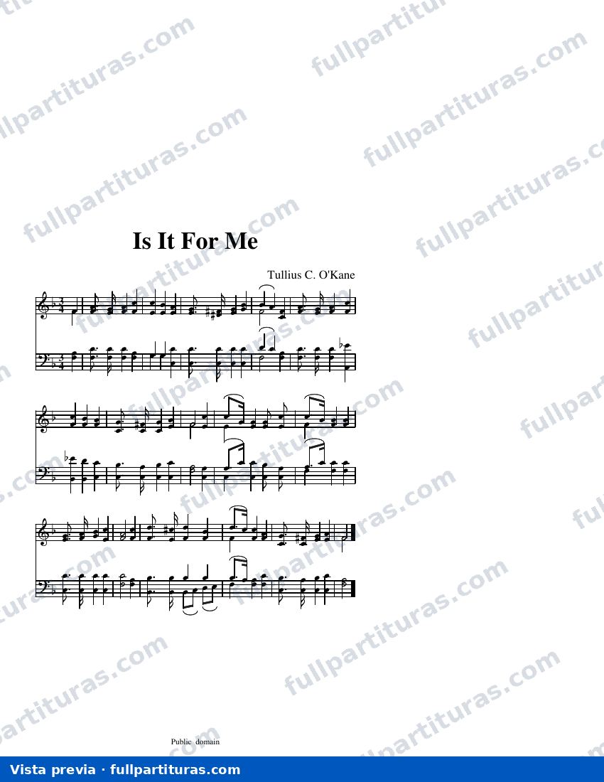 Is It For Me* — visualização