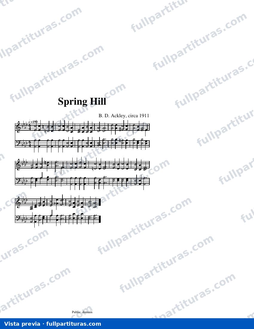 Spring Hill — visualização