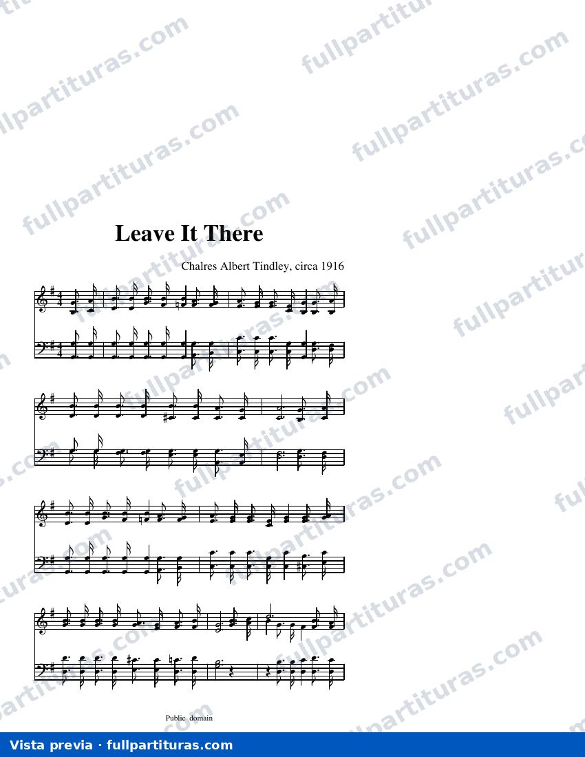 Leave It There — visualização