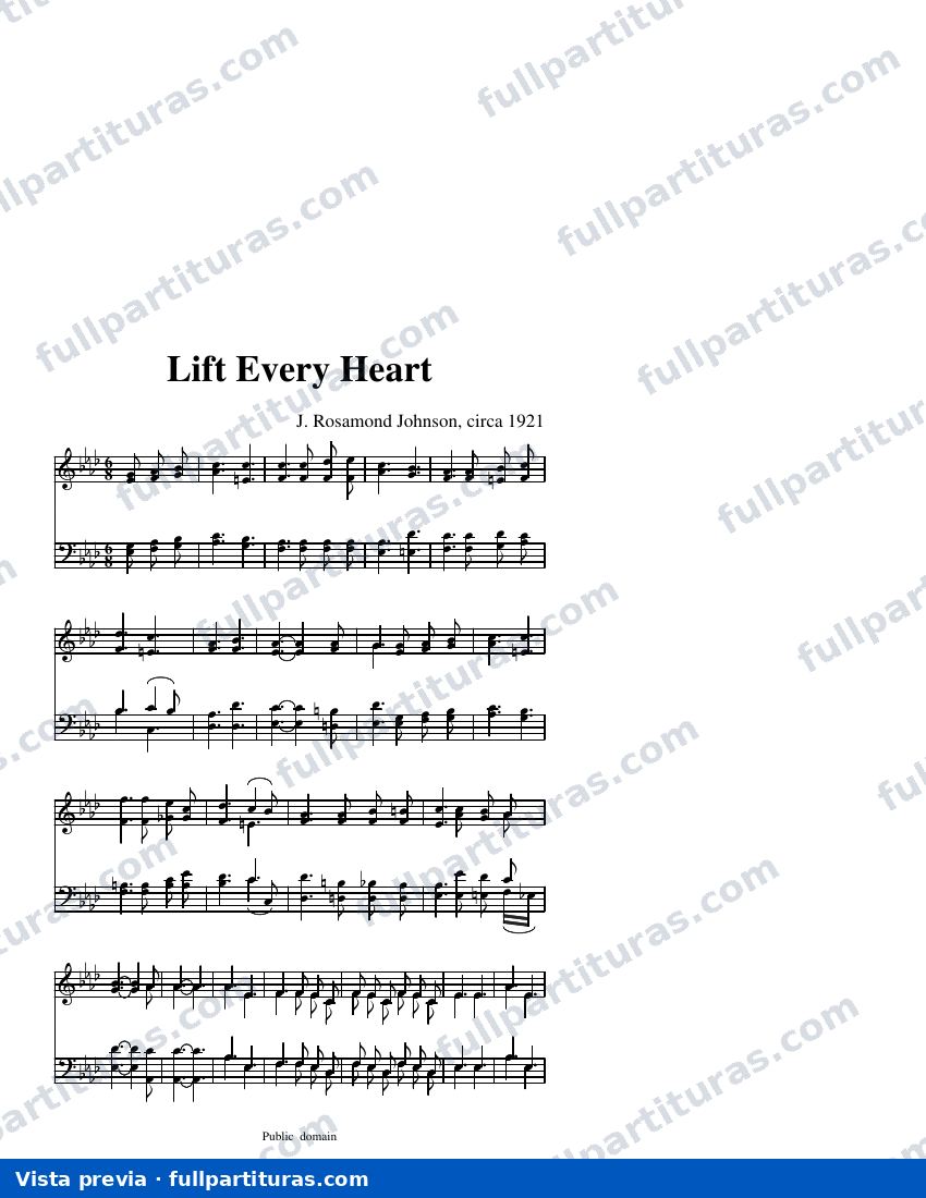 Lift Every Voice — visualização