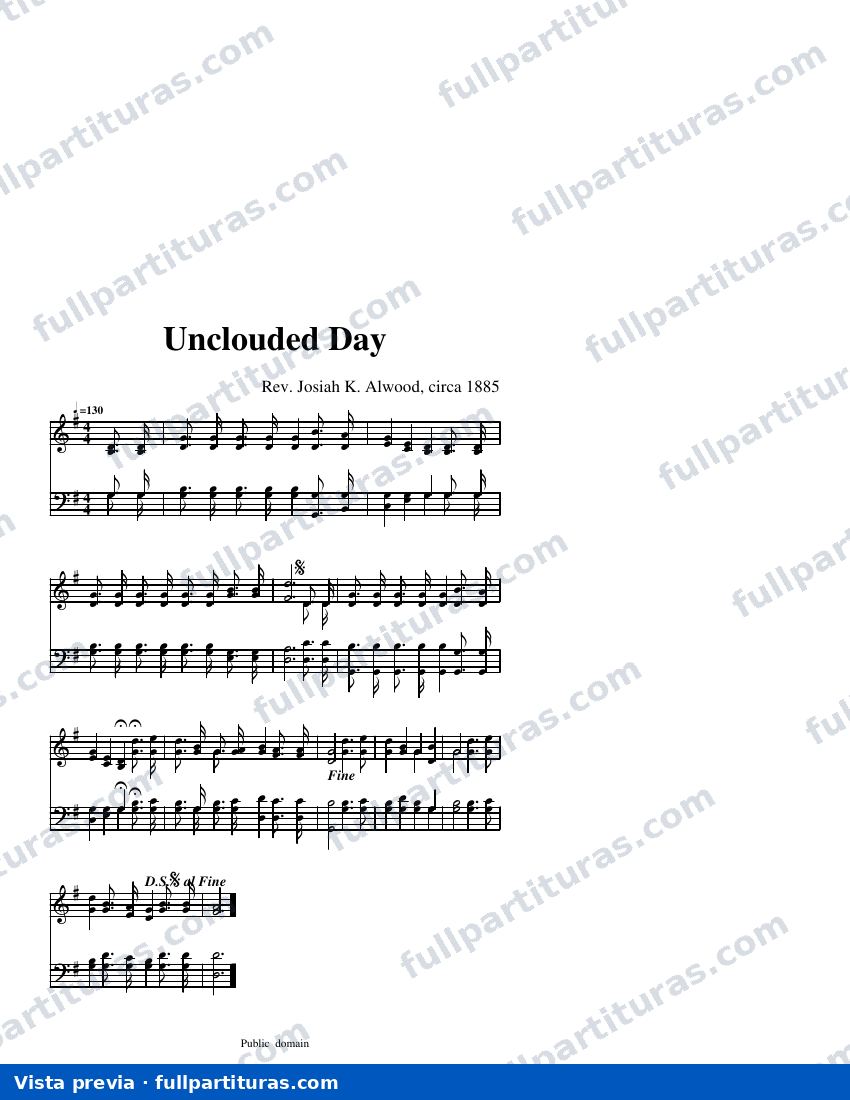 The Unclouded Day — visualização