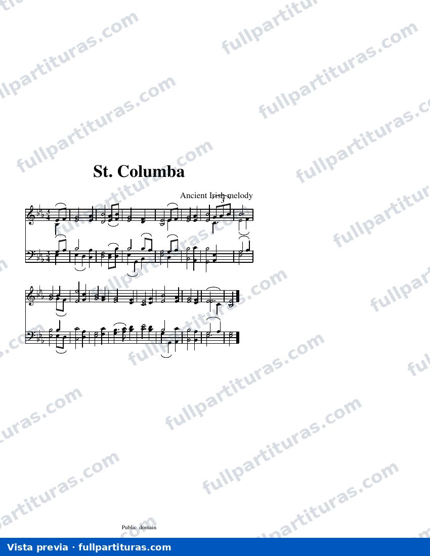 St. Columba (Irish) — visualização