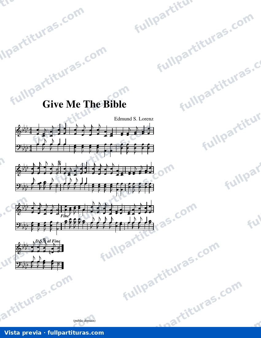 Give Me the Bible* — Vorschau