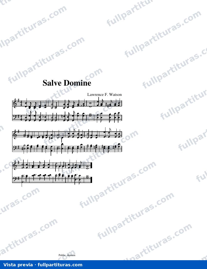Salve Domine — visualização