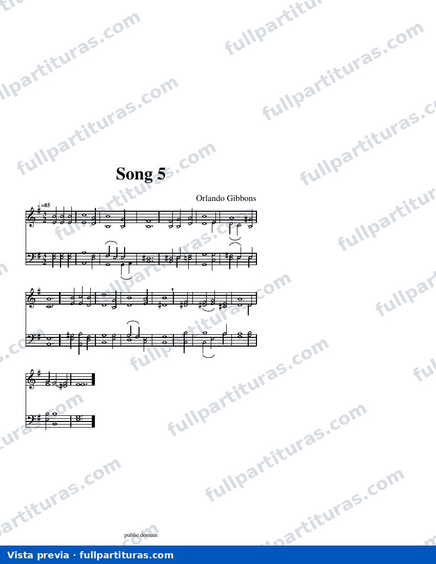 Song Five — visualização