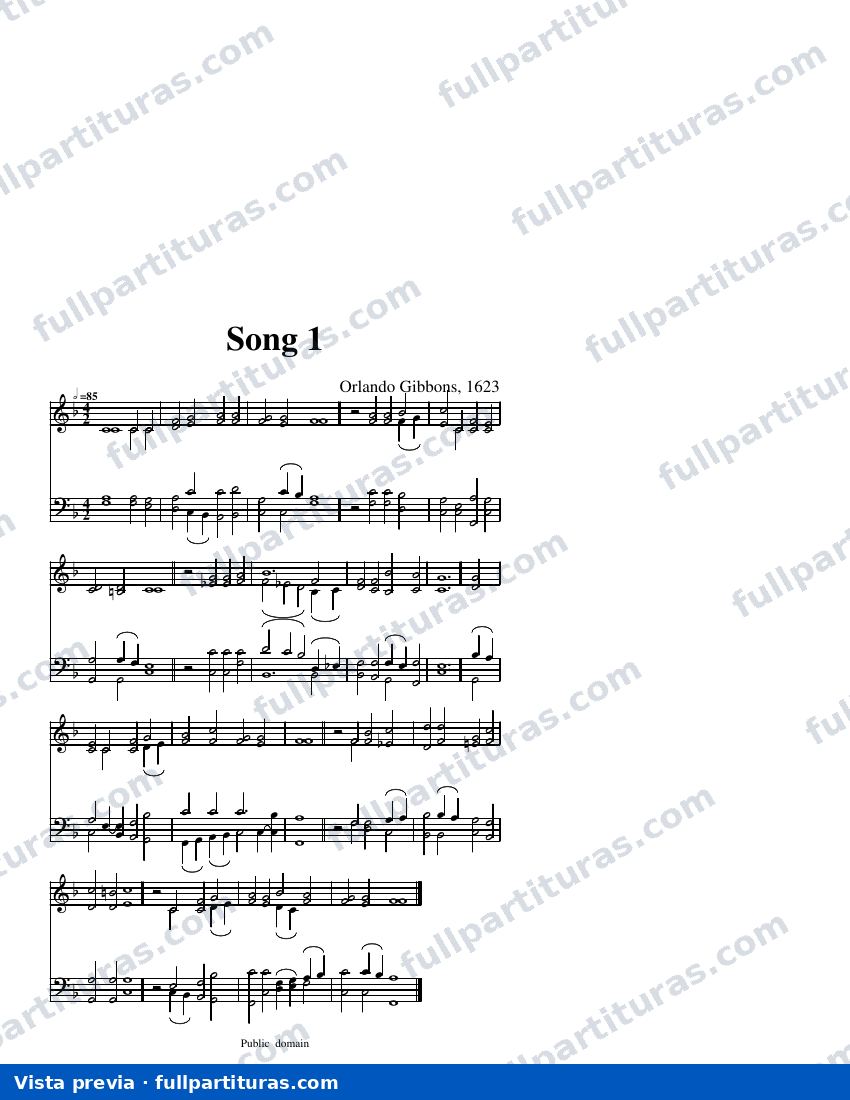 Song One — visualização