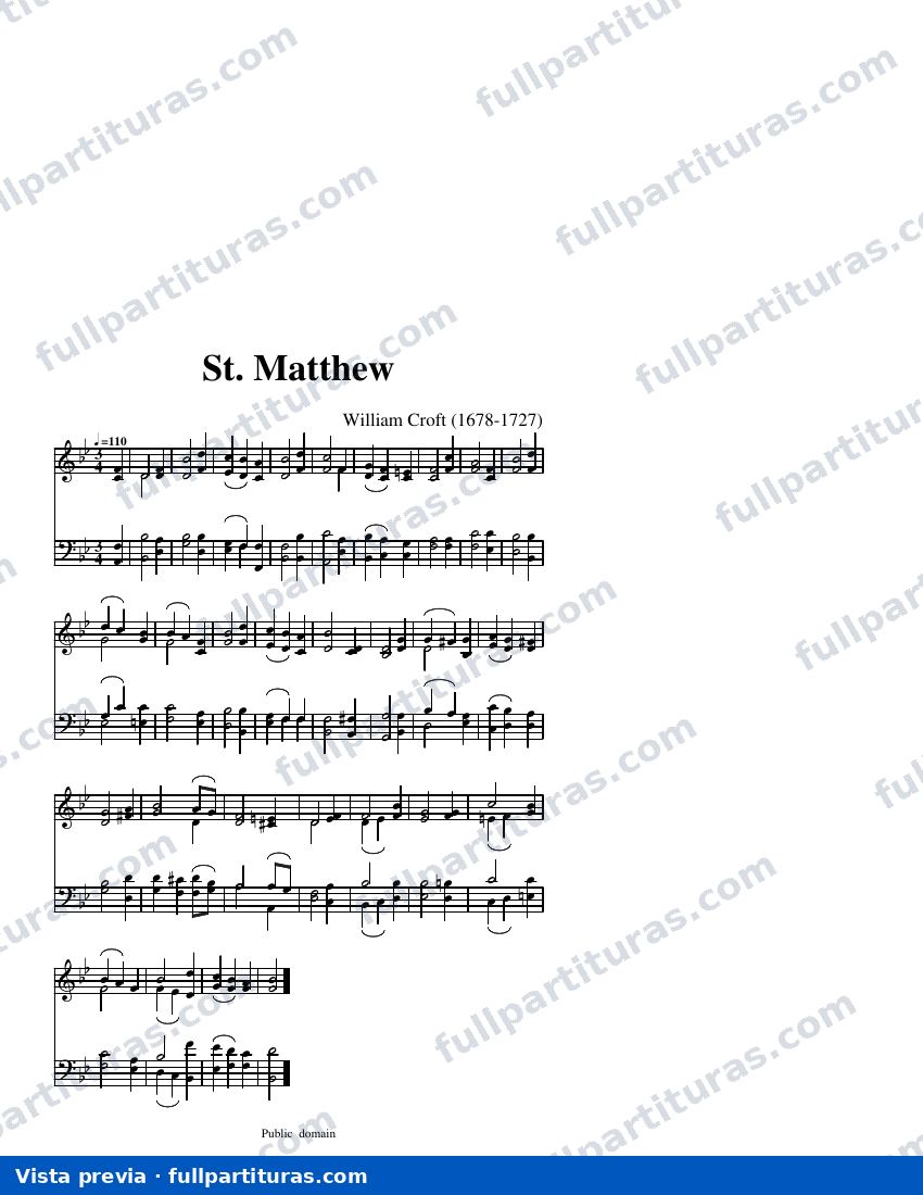 St. Matthew — visualização