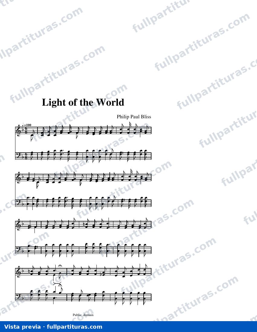 Light of the World — visualização