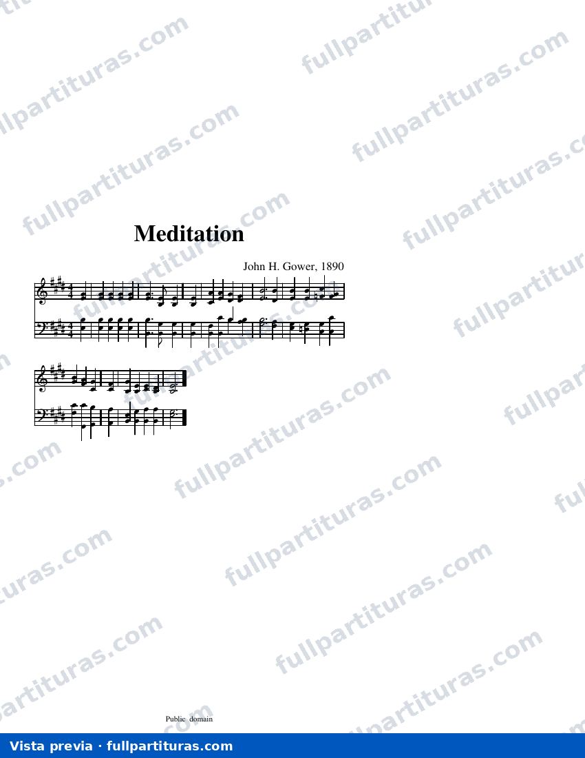 Meditation (Gower) — visualização