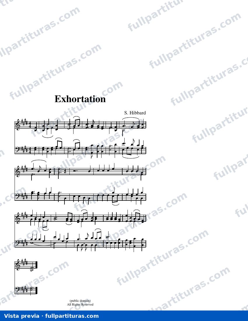 Exhortation — visualização