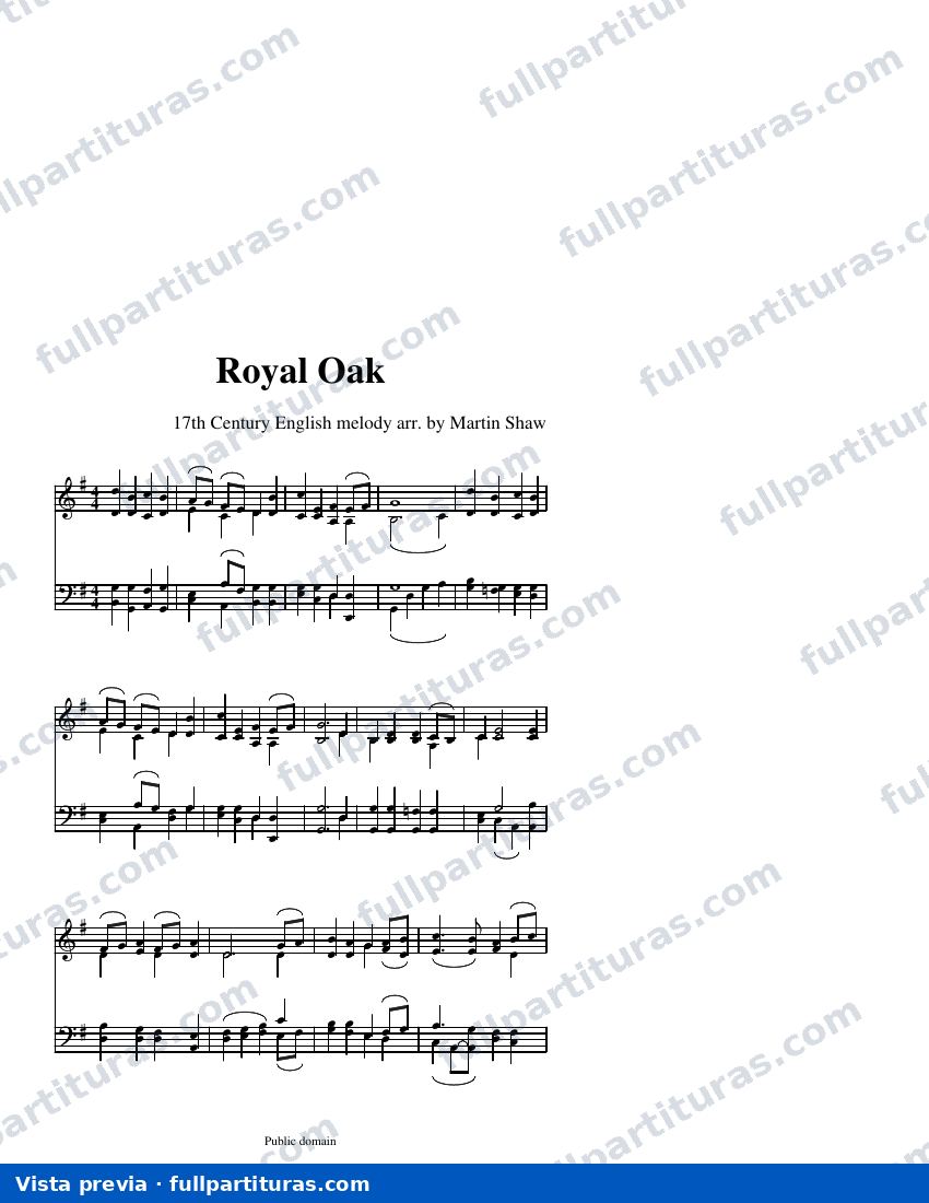 Royal Oak — visualização