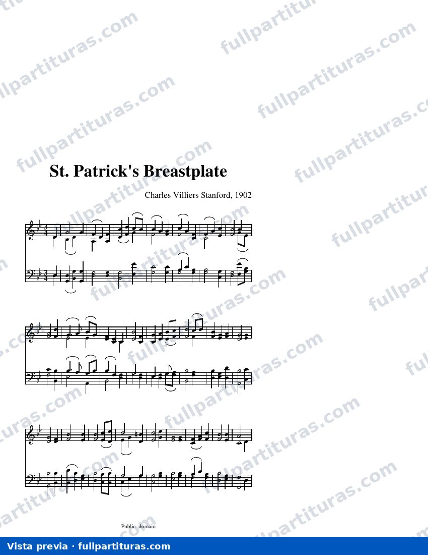 St. Patrick's Breastplate — visualização