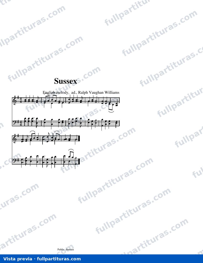 Sussex (Vaughan-Williams) — visualização