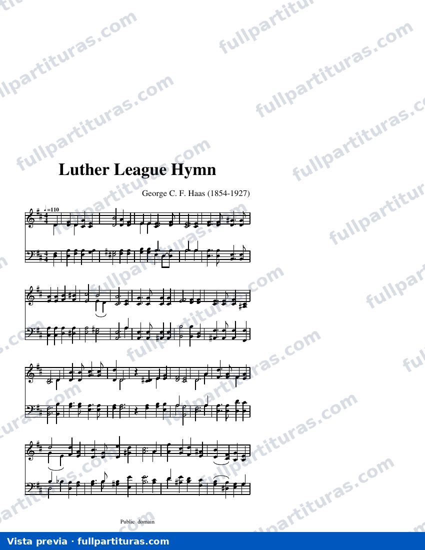 Luther League Hymn — visualização