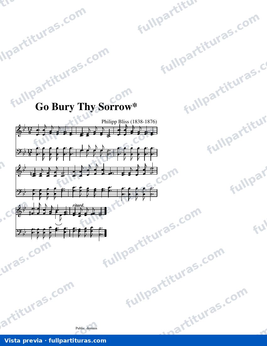 Go Bury Thy Sorrow* — visualização