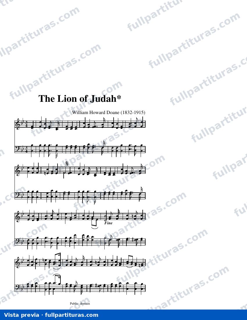 The Lion of Judah* — visualização