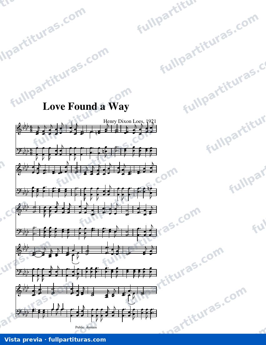 Love Found a Way — visualização