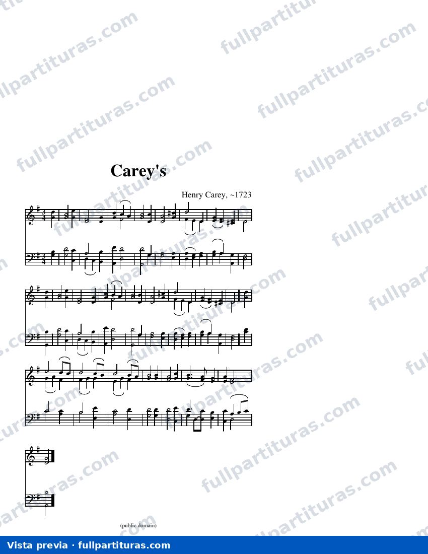 Carey's (arreglo C) — visualização