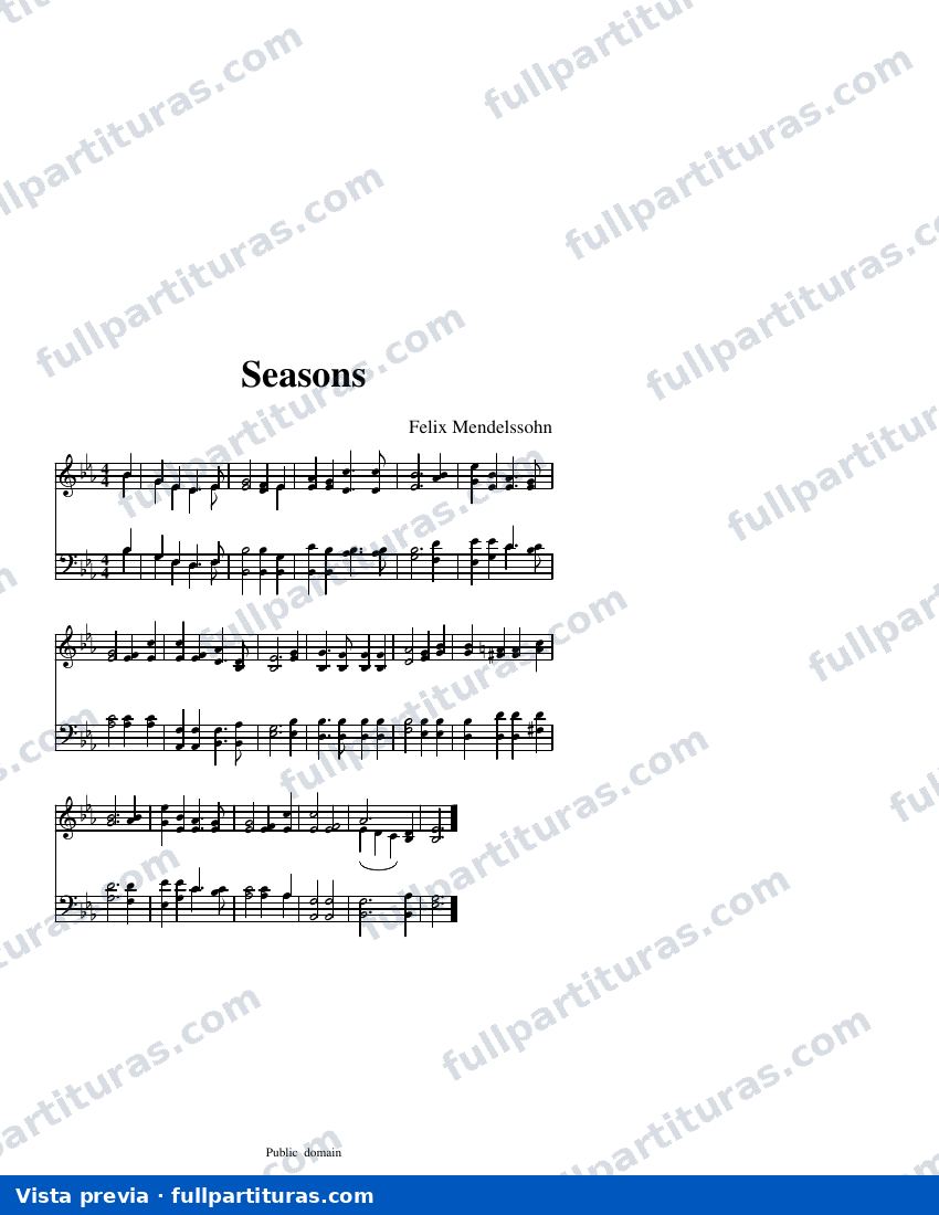 Seasons (Mendelssohn) — предварительный просмотр