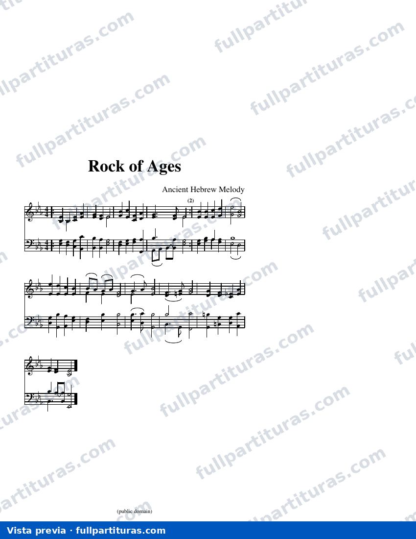 Rock of Ages — visualização