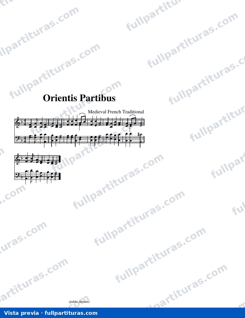 Orientis Partibus — visualização