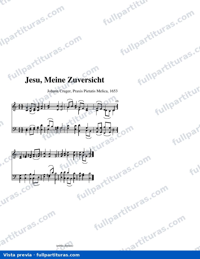 Jesu, Meine Zuversicht — visualização