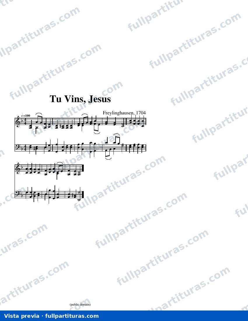 Tu Vins, Jesus (arreglo C) — visualização