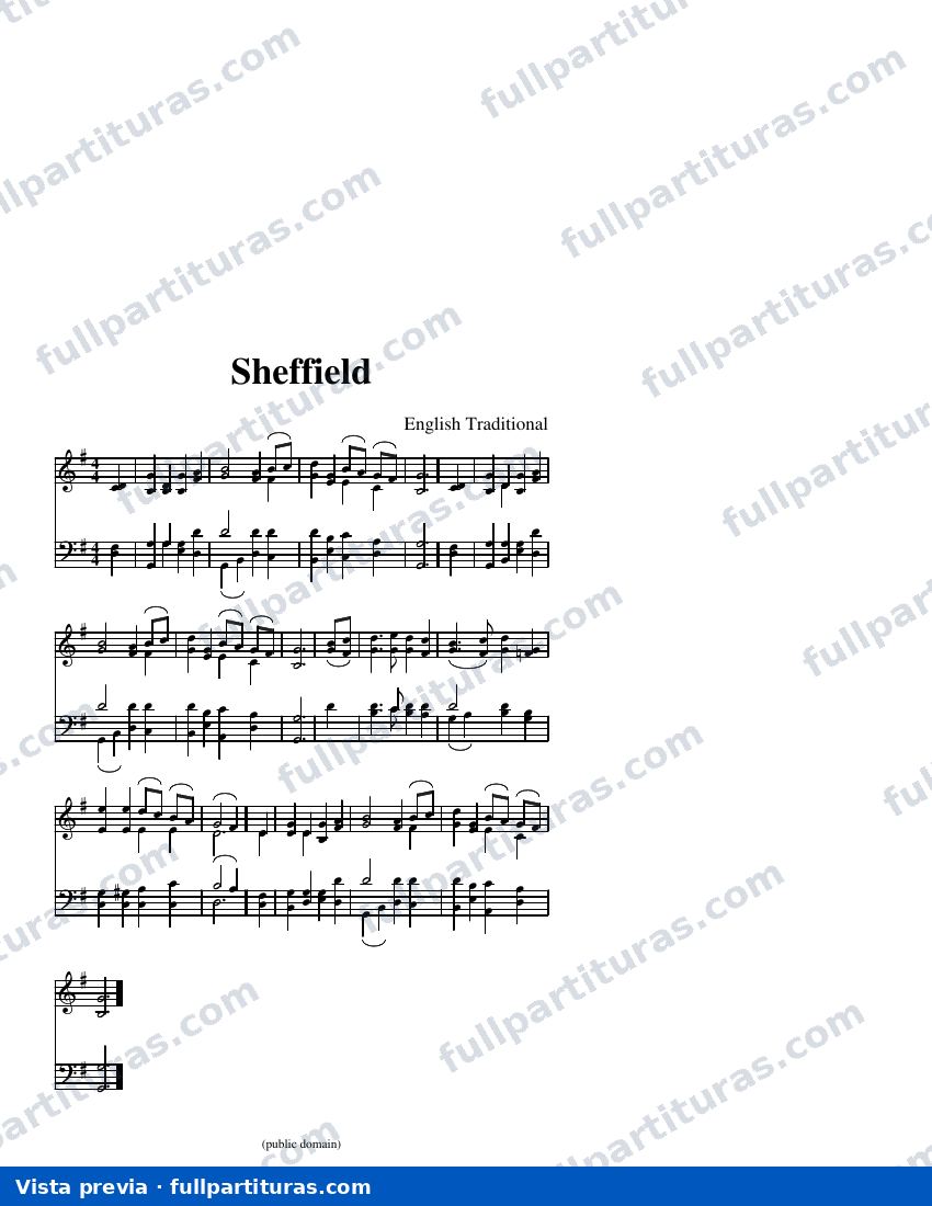 Sheffield (English) — visualização