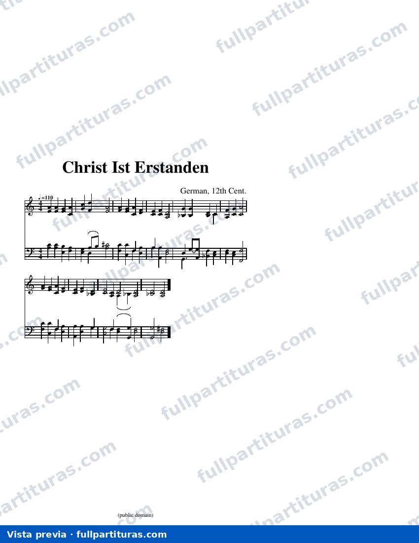Christ Ist Erstanden — visualização