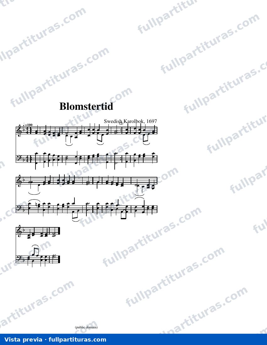Blomstertid — visualização